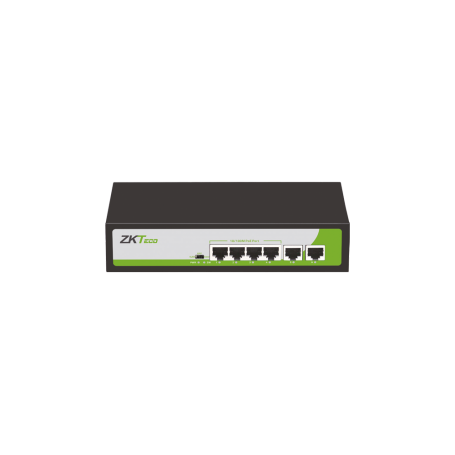 ZKT-PE042-55-C SWITCH 4POE(30W) 10(250M)/100 + 2 LAN 10/100