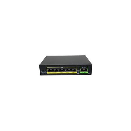 SPN-1010F-P SWITCHEUR 8 ports POE 10/100 Mbit/s, 2 ports UP-Link 10/100 Mbit/s