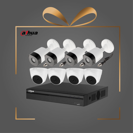 Pack vidéosurveillance Dahua de 8 Caméras HD 5 MP IR