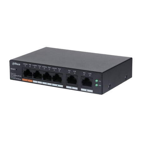 SWITCHEUR RESEAU 4 PORT POE 10/100MBPS + 2 PORT GIGABIT CS4006-4ET-60