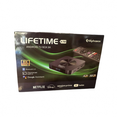 BOX ANDROID ALPHABOX LIFE TIME 4 GO - 32 GO 8K