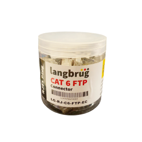 LOT DE 100 CONNECTEURS FTP CAT6 METAL LG-RJ-C6-FTP-EC