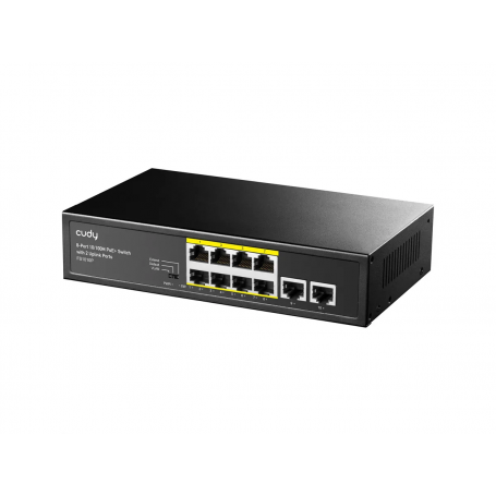SWITCHEUR CUDDY 8 PORTS POE + 2 PORTS RJ-45 FS1010P
