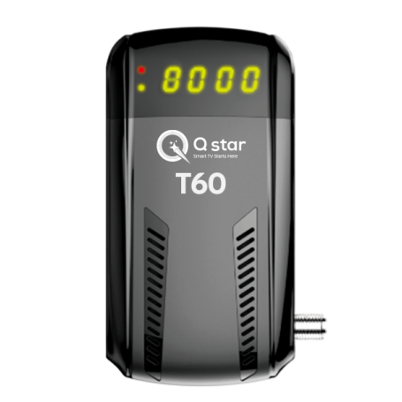 RECEPTEUR HD T60-QSTAR 12MOIS FOREVER+24MOIS ORCA+DIWAN+WIFI INTEGRE