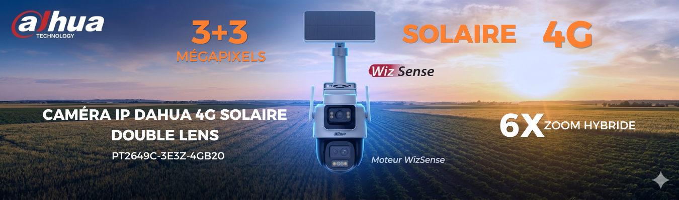 camera solaire Dahua 4G